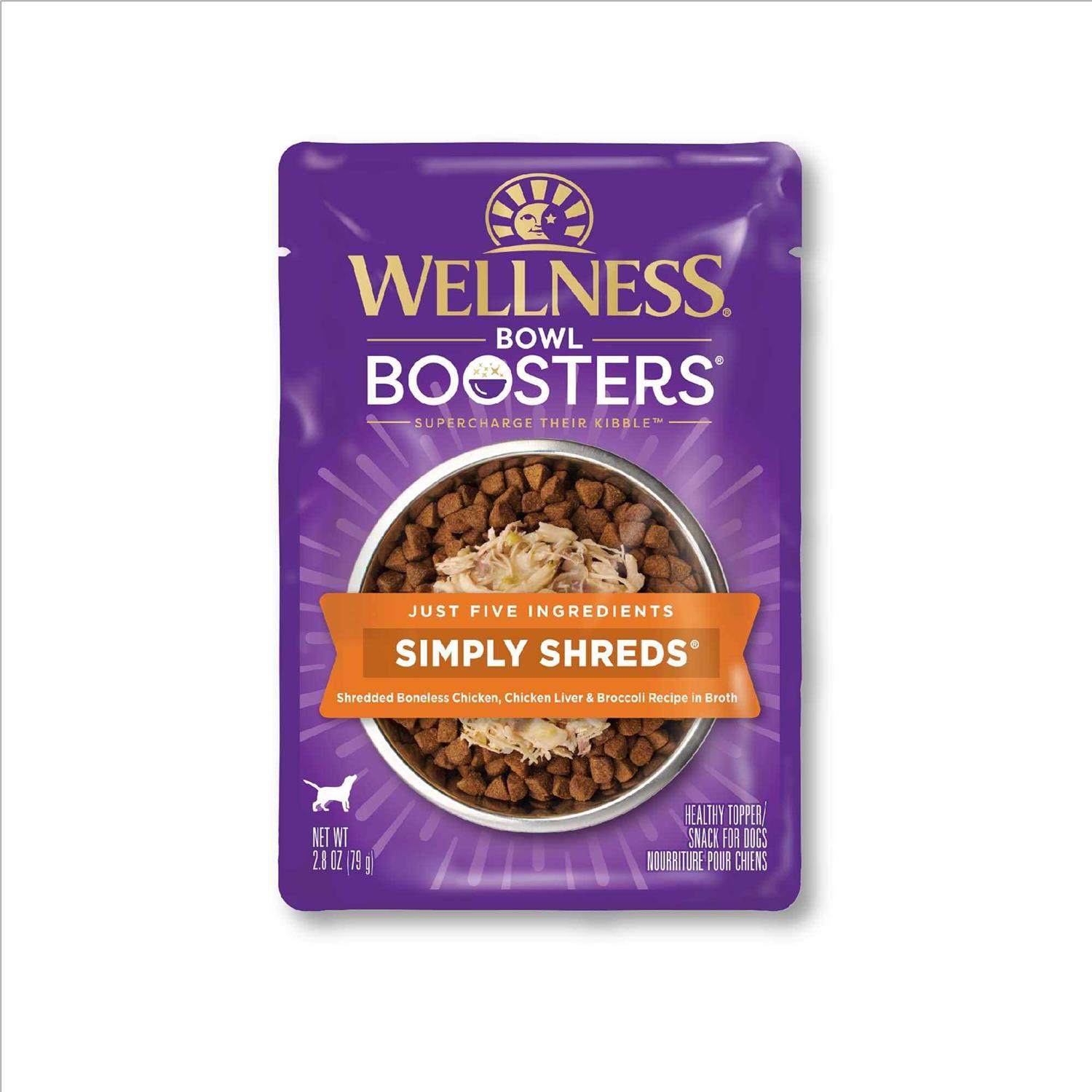 Wellness Core Simply Shreds Natural Grain Free Chicken Wet Dog Food Topper - Pet Supplies online store