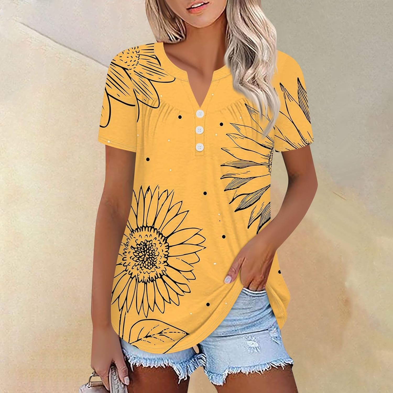 Deal of Today Prime Summer Top for Women 2024 Plus Size Cute Round Neck Short Sleeve Casual Fall Clearance Ribbed Tank Top