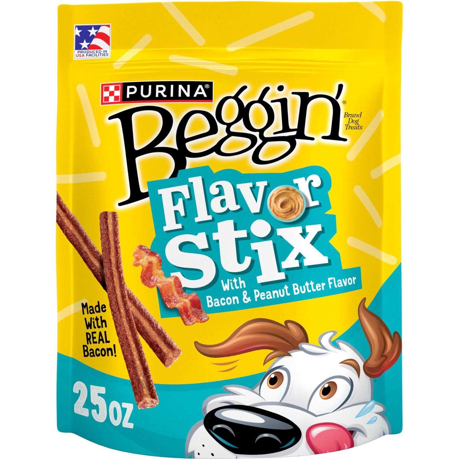 Beggin' Dog Treat Flavor Stix with Bacon & Peanut Butter Flavor - Pet Supplies online store