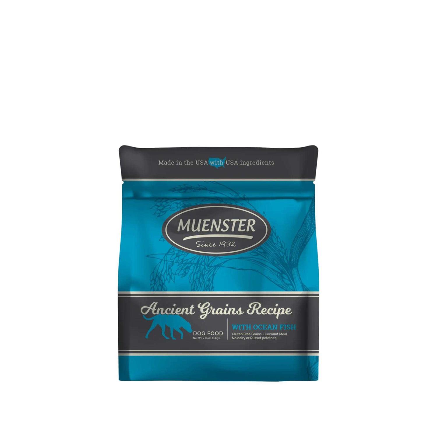 Muenster Ancient Grains with Ocean Fish Dog Food - Pet Supplies online store