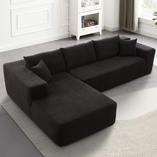 Modern L-Shape Modular Sectional Sofa,Simplified Style Upholstered Sectional Sofa Couch,2 Piece Free Combination Sofa for Living Room