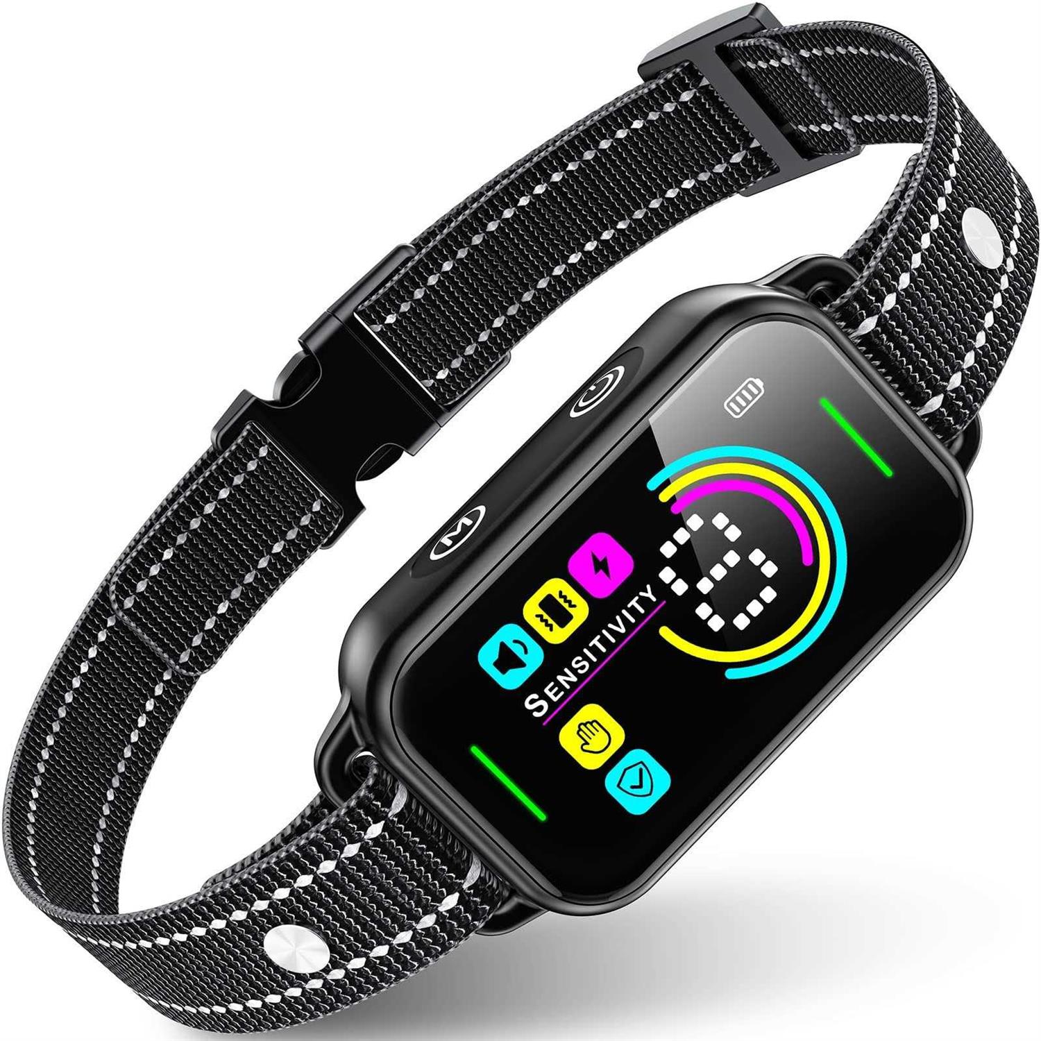 Dinjoo Dog Bark Collar Bark Collar for Large Medium Small Dogs,Smart Bark Collar,Rechargeable Anti Barking Training Collar with 8 Adjustable - Pet Supplies online store