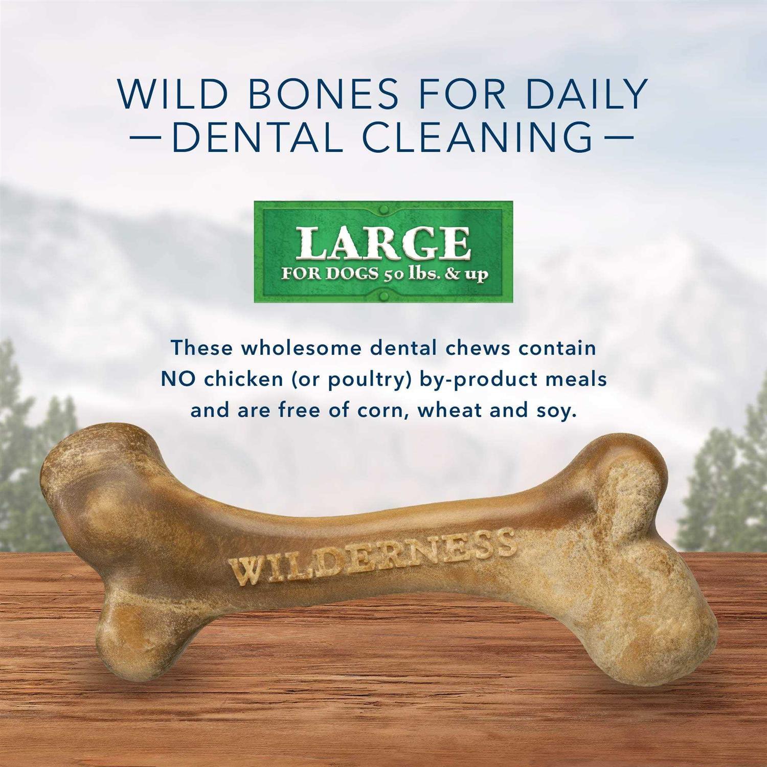 Blue Buffalo Wilderness Wild Bones Dental Dog Treats - Pet Supplies online store