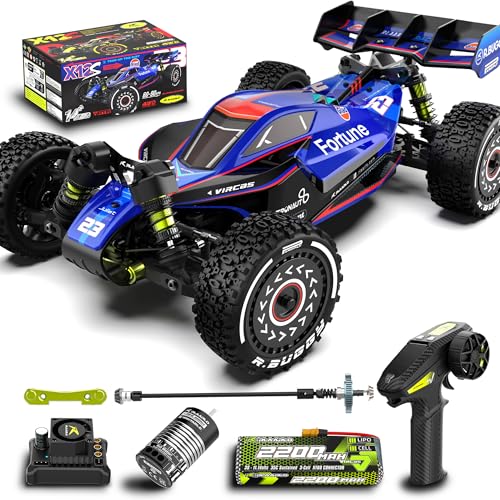 RLAARLO 1/12 Brushelss RC Cars for Adult Top Speed 50+ MPH RC Car All Terrain RC Buggy Off-Road Hobby Trucks 4x4 Remote Control Car Waterproof Truck with 3S Battery