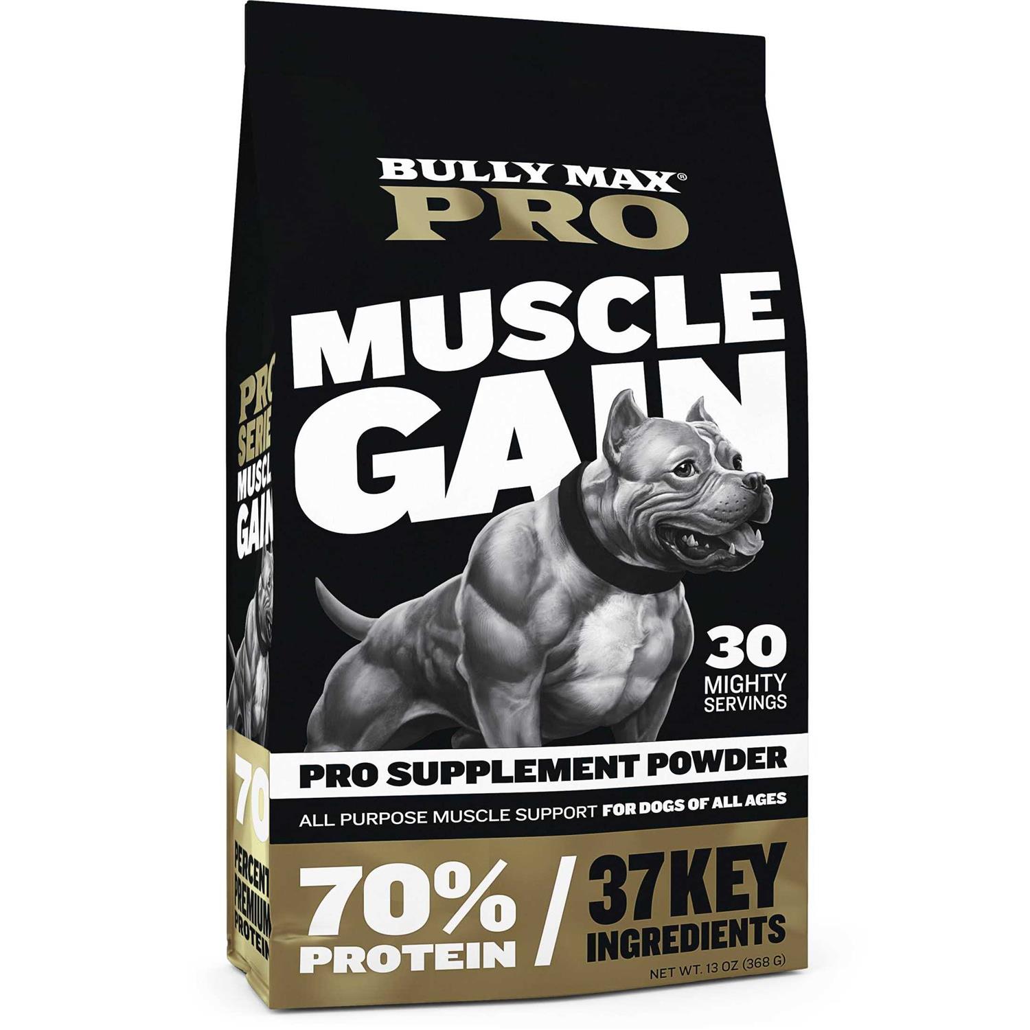 Bully Max #1-rated Muscle Builder for Dogs 5X More Effective than other brands - Pet Supplies online store