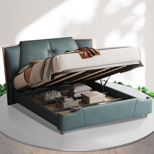 Leather Modern Simple Double Bed Velvet High End Sleeping Storage Double Bed Luxury Wooden Dormitorio Furniture