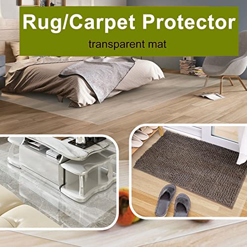 Floor Mat for Chair/Desk/Table/Refrigerator/Carpete, Antistatic Smooth Clear Large Protector Cover, Office Home, Custom Size (Size : 24