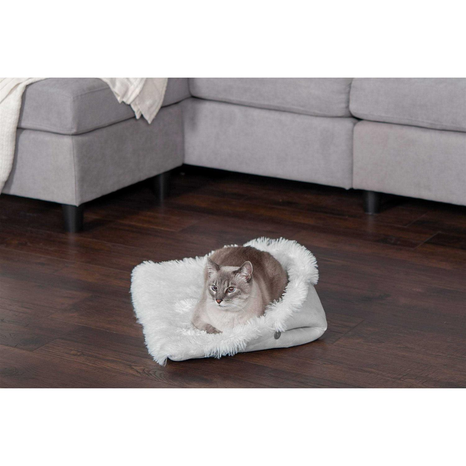 FurHaven Convertible Self-Warming Cuddle Pet Mat & Bed - Pet Supplies online store