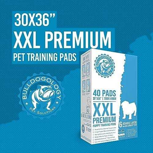 Bulldogology Puppy Pee Pads with Adhesive Sticky Tape Large Dog Pads - Pet Supplies online store
