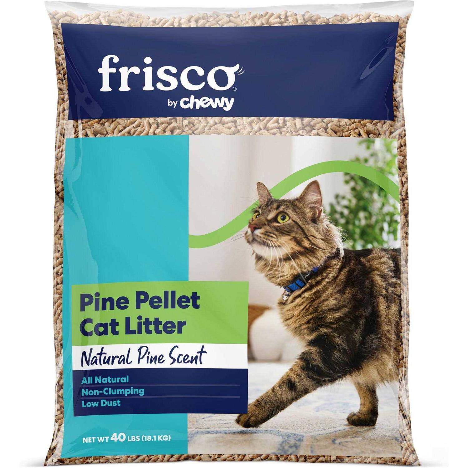 Frisco Pine Pellet Unscented Non-Clumping Wood Cat Litter - Pet Supplies online store