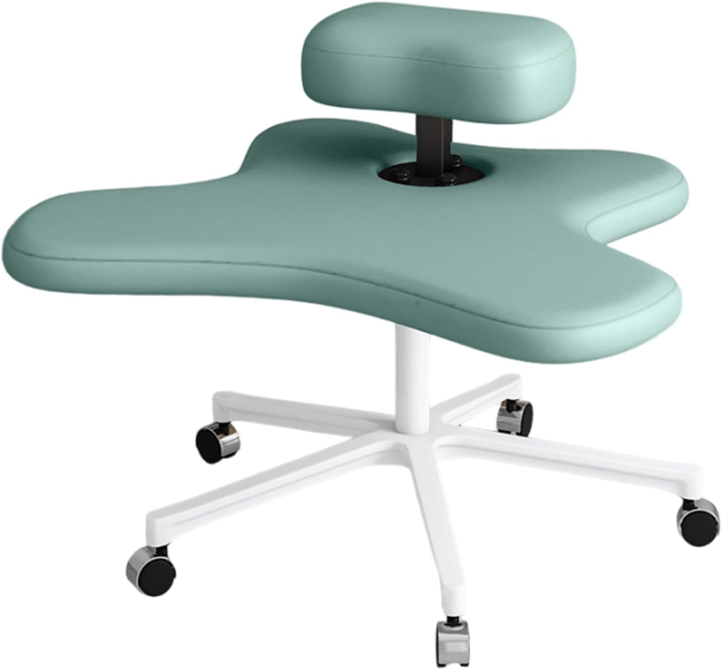 Kneeling Chair, Meditation Chair, Cross Legged Office Chair, Height-Adjustable Cross Legged Office Chair, 400Lbs Capacity, Light Green