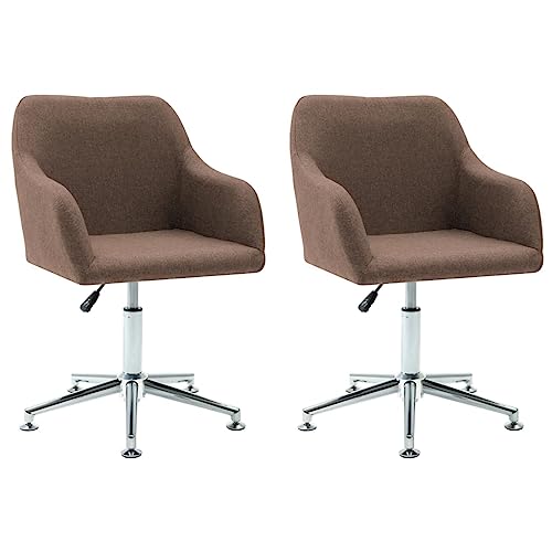 Swivel Dining Chairs 2 pcs,Side Chair,Upholstered Chair,Bar Stools,Coffee Chairs,Office Chairs,Reception Chair,Conference Chairs,Decorative Chairs,for Bedrooms,Waiting Areas,Parties, Green Fabric