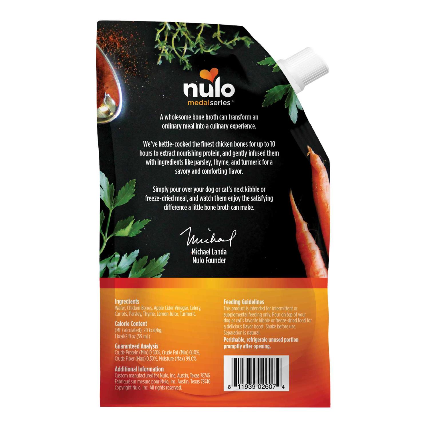 Nulo MedalSeries All Life Stage Bone Broth Wet Dog & Cat Food Topper - Pet Supplies online store