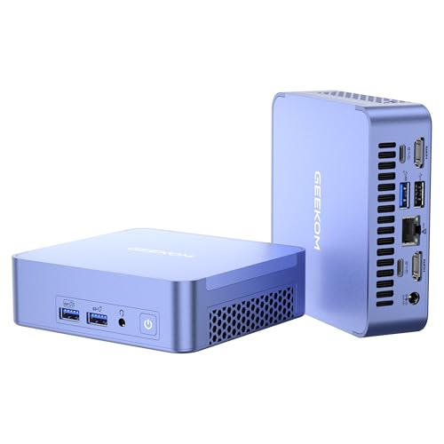 GEEKOM AX8 Pro Mini PC,AMD Ryzen R7-8745HS (8C/16T,up to 4.9GHz) Mini Computers, 32GB DDR5 5600Mhz RAM& 512GB PCIe Gen 4 SSD, Mini Desktop Windows 11 Pro, AMD Radeon 780M /WiFi 6E/BT5.2/2.5G LAN