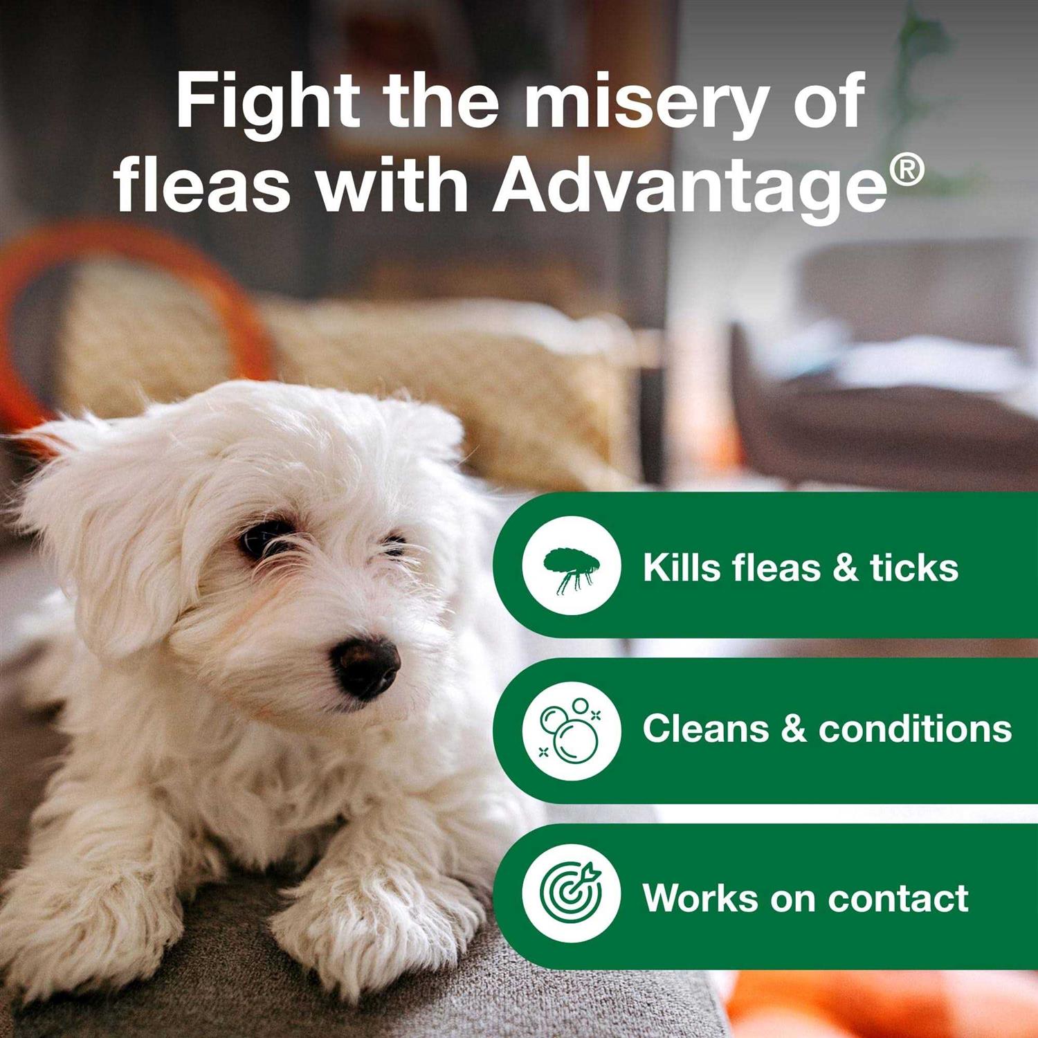 Advantage Flea & Tick Treatment Shampoo for Dogs & Puppies - Pet Supplies online store