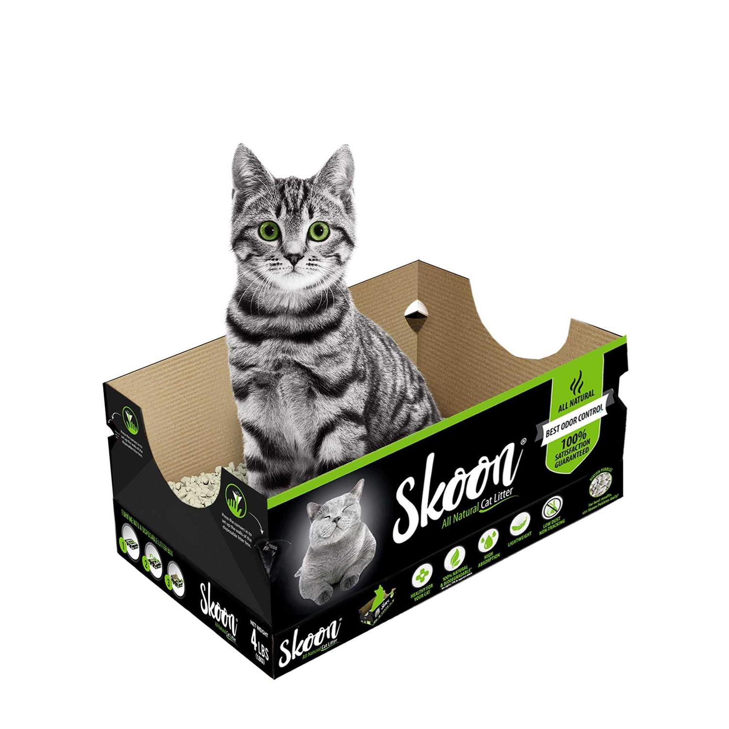Skoon All Natural Disposable Cat Litter Box - Pet Supplies online store