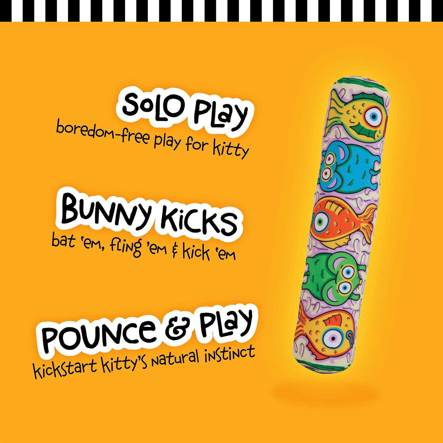 Fat Cat Kitty Kickz Gold Fish Roll Cat Toy - Pet Supplies online store