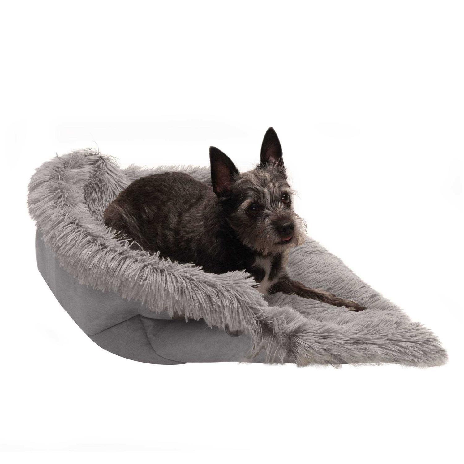 FurHaven Convertible Self-Warming Cuddle Pet Mat & Bed - Pet Supplies online store