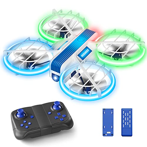 Drone with Camera 1080P HD FPV for Kids and Adults,Hobby RC Quadccopter for Beginners with Bright LED Light,Propeller Full Protect,2PCS Batteries,Kids Toy Easy to Play,M1S Drone