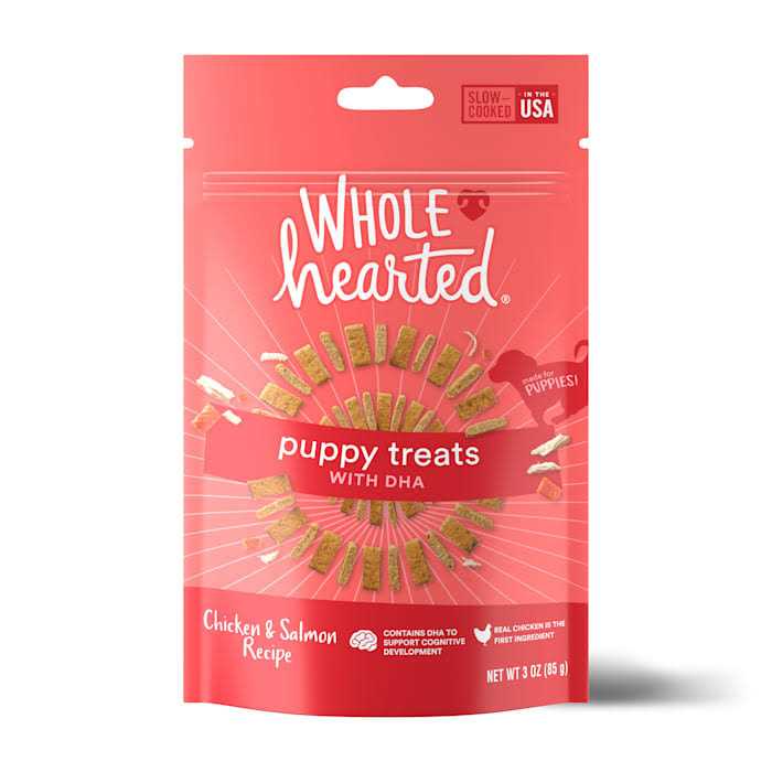 WholeHearted Chicken & Salmon Recipe Puppy Treats with Dha - Pet Supplies online store
