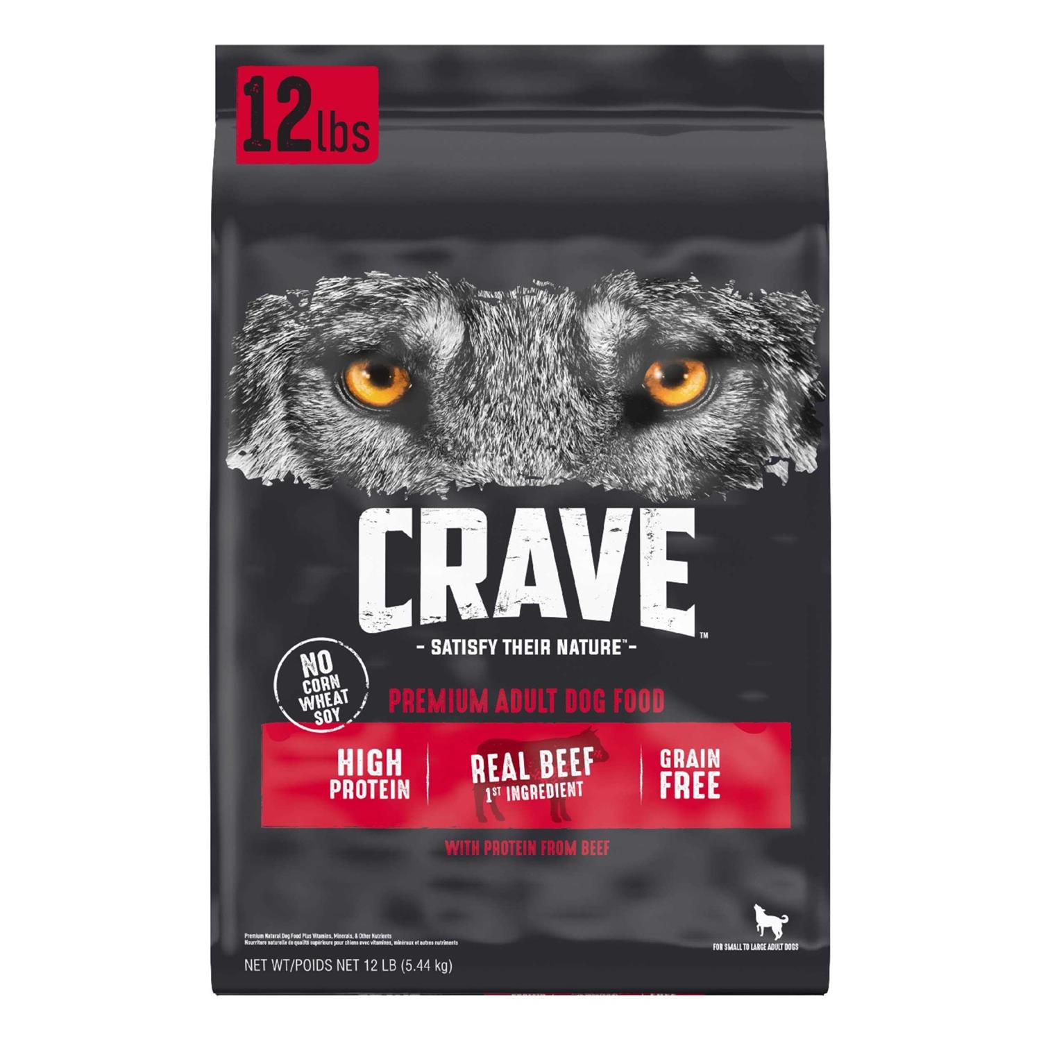 Crave Grain Free Adult Dry Dog Food with Protein - Pet Supplies online store