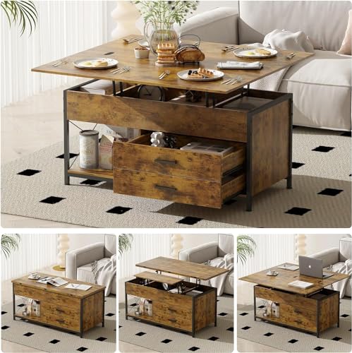 4 in 1 Lift Top Coffee Table, 42