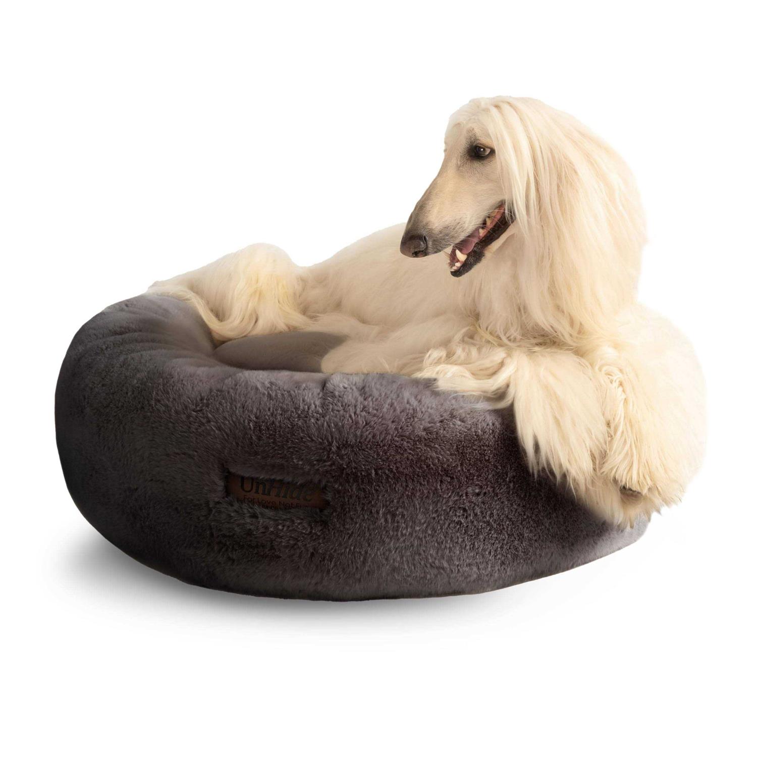 UnHide Floof Pet Bed Extra Soft Dog Bed Removable Faux Fur Cover - Pet Supplies online store