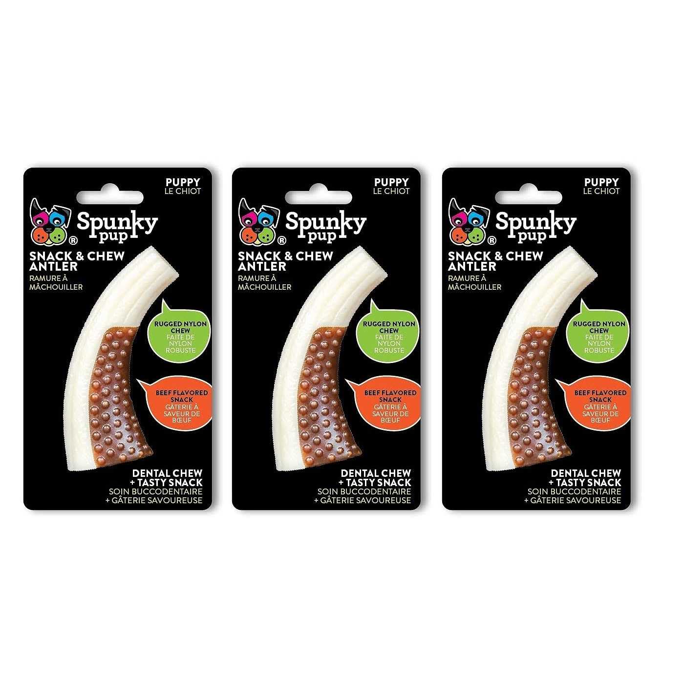 Spunky Pup Snack & Chew Antler - Pet Supplies online store