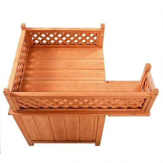 Giantex Pet Dog House, Wooden Dog Room Shelter with Stairs, Raised Roof and Balcony Bed for Indoor and Outdoor Use - Pet Supplies online store