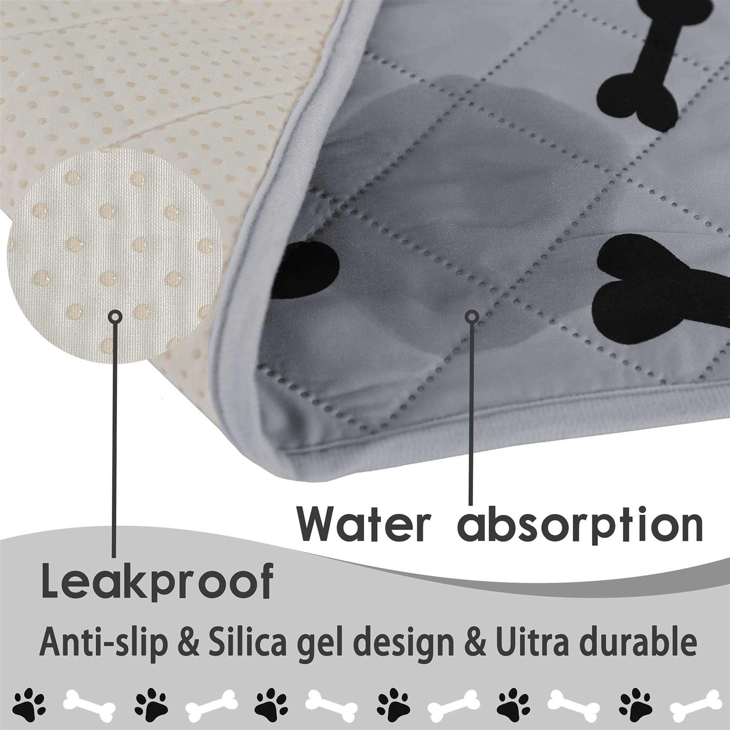 nanbowang Dog Crate Pee Pads Wahable Dog Rugs Non-Slip Puppy Pads for Small Dogs - Pet Supplies online store