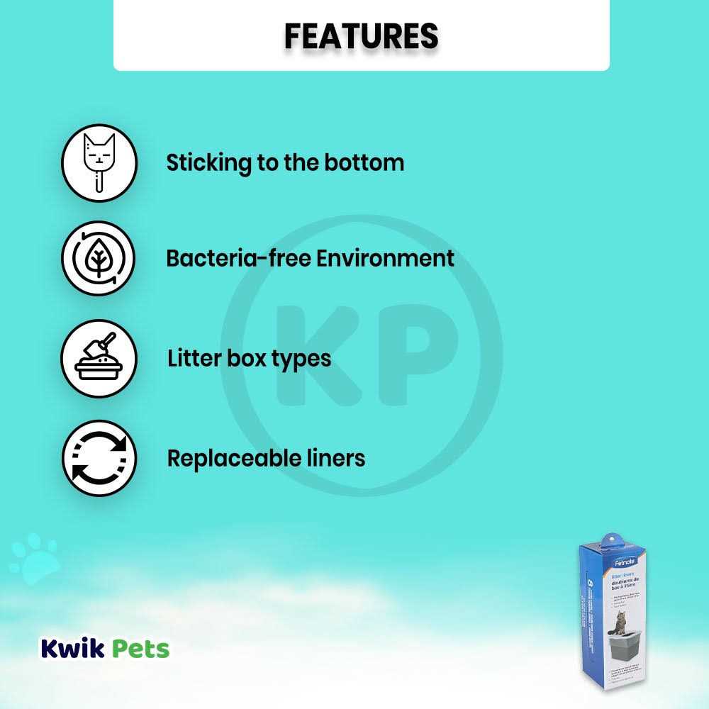Petmate Top Entry Litter Pan Liners - Pet Supplies online store