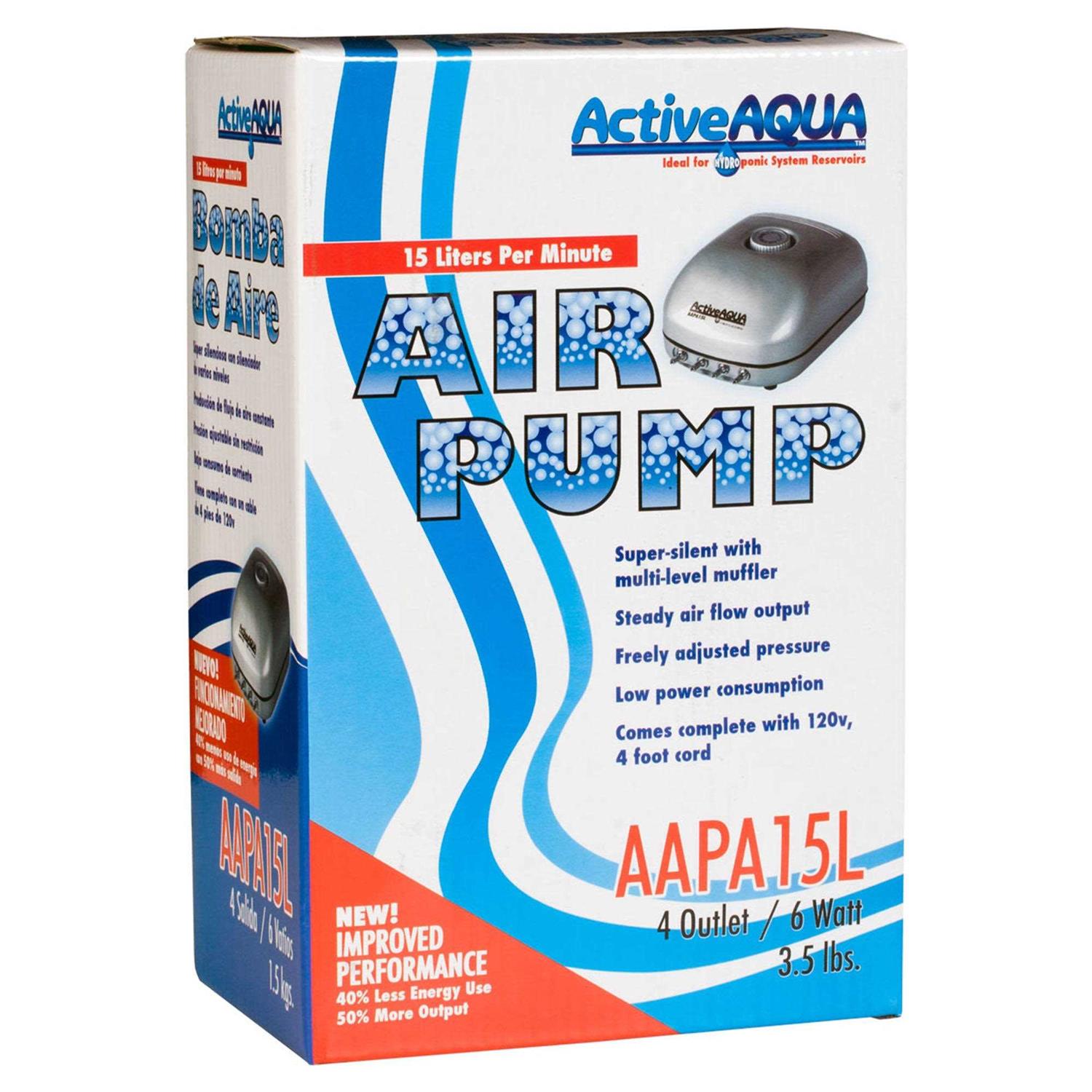 Active Aqua Air Pump 4 Outlets - Pet Supplies online store