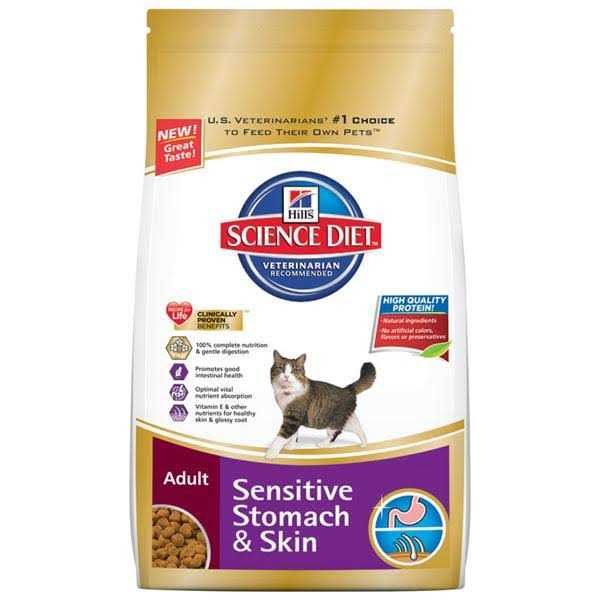 Science Diet Sensitive Stomach and Skin Adult Dry Cat Food - Pet Supplies online store