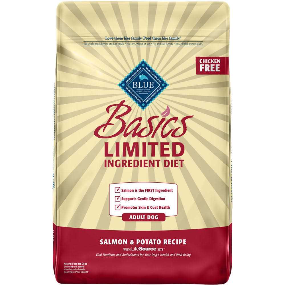 Blue Buffalo Basics Salmon & Potato Skin Stomach Care Adult Dry Dog Food - Pet Supplies online store