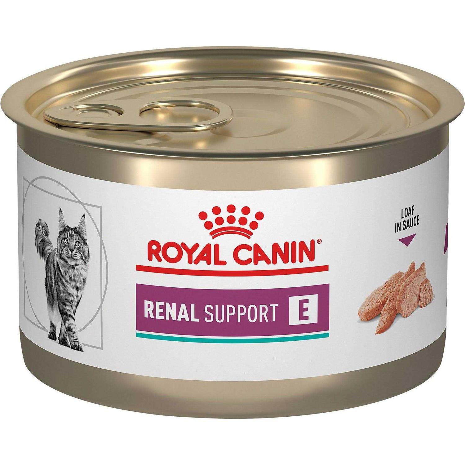Royal Canin Veterinary Diet Adult Renal Support E Loaf in Sauce Canned Cat Food - Pet Supplies online store