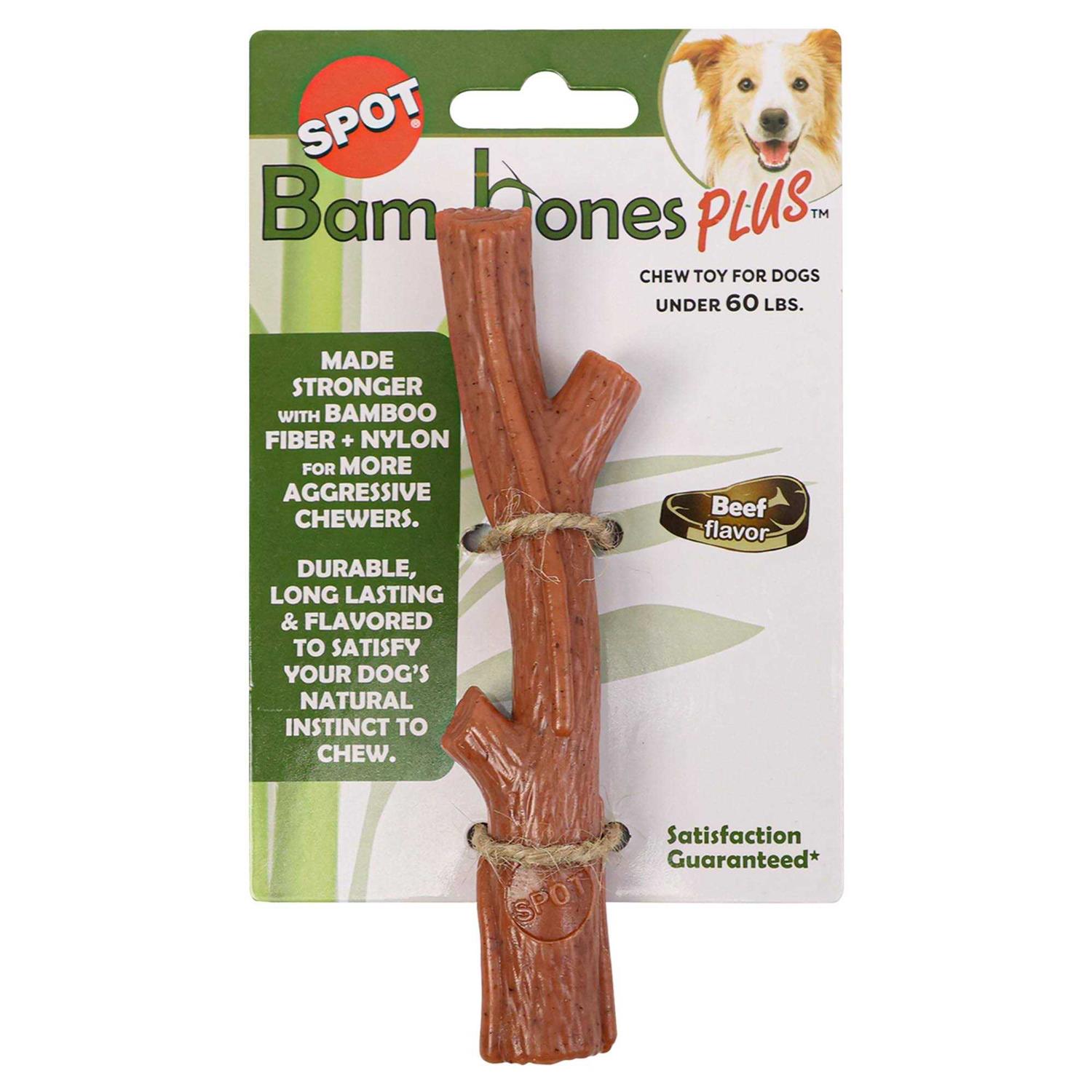 Bam-Bone Plus Branch Beef Dog Toy - Pet Supplies online store