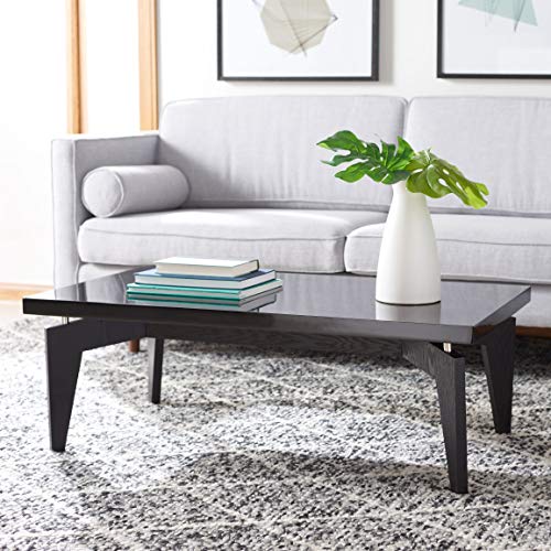 Safavieh Home Collection Josef Mid-Century Modern White and Dark Brown Coffee Table