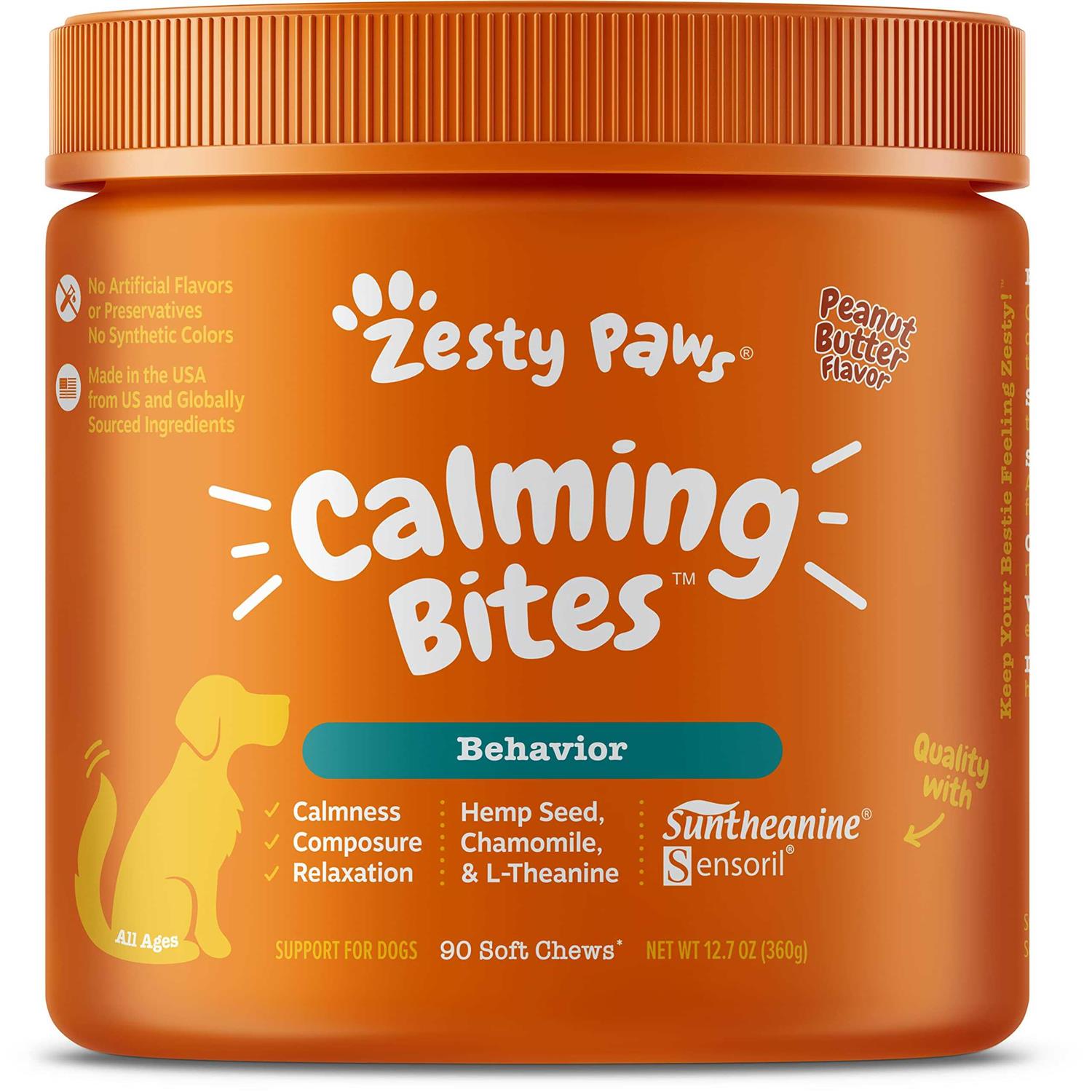Zesty Paws Calming Bites Soft Chews for Dogs - Pet Supplies online store