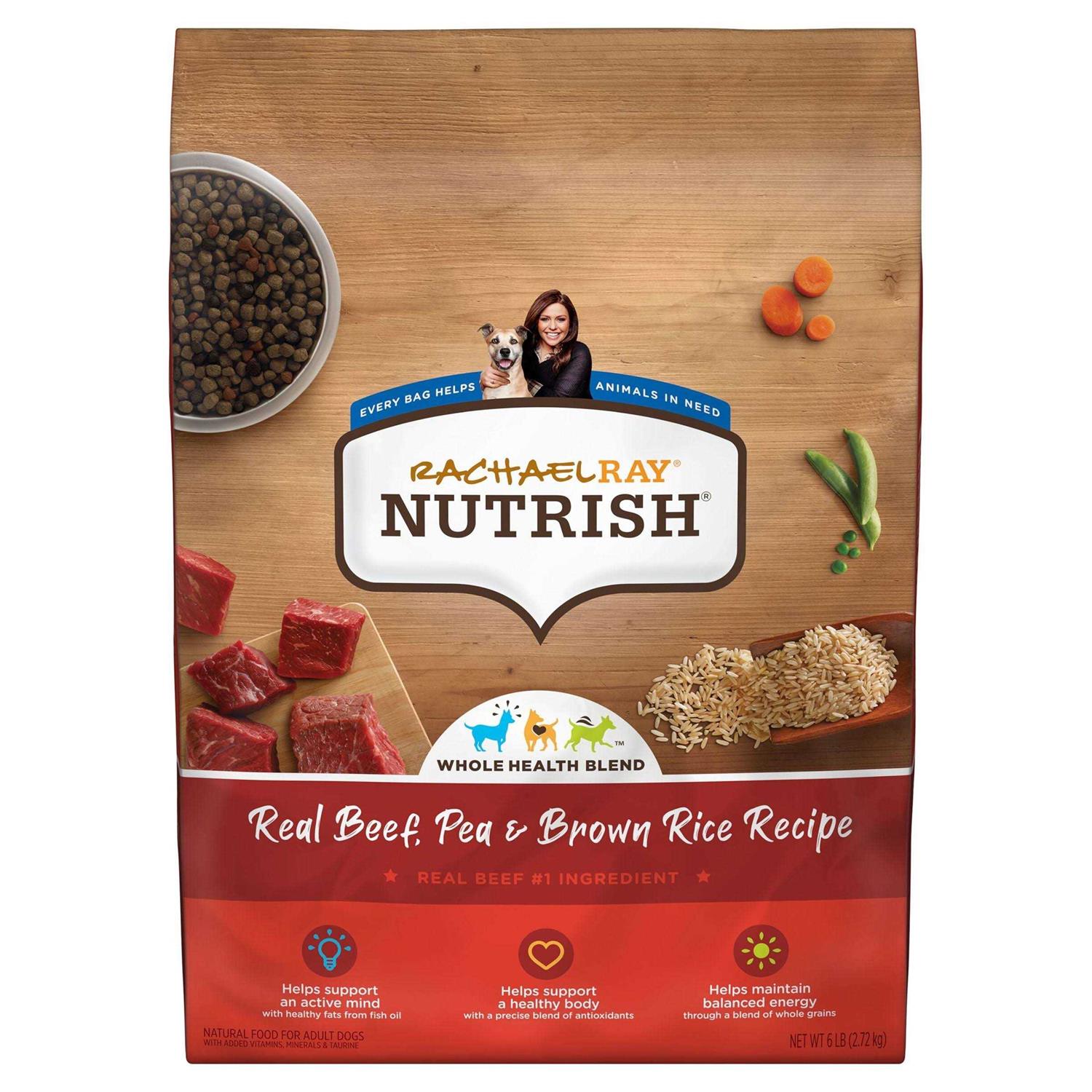 Rachael Ray Nutrish Real Beef Pea & Brown Rice Dry Dog Food - Pet Supplies online store