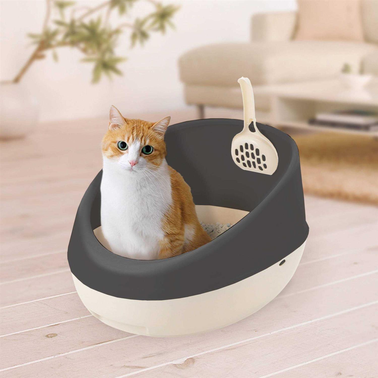 Richell PAW Trax Rimmed Cat Litter Pan - Pet Supplies online store