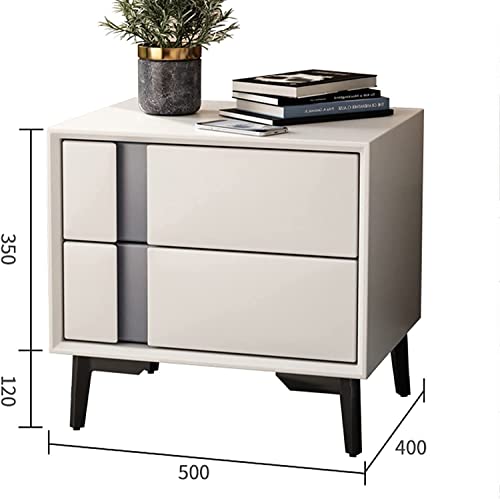 Bedside Table Solid Wood Night Stand Bedside Table Bedroom Minimalist Bedside Cabinet Living Room Nightstand Side Table(B)