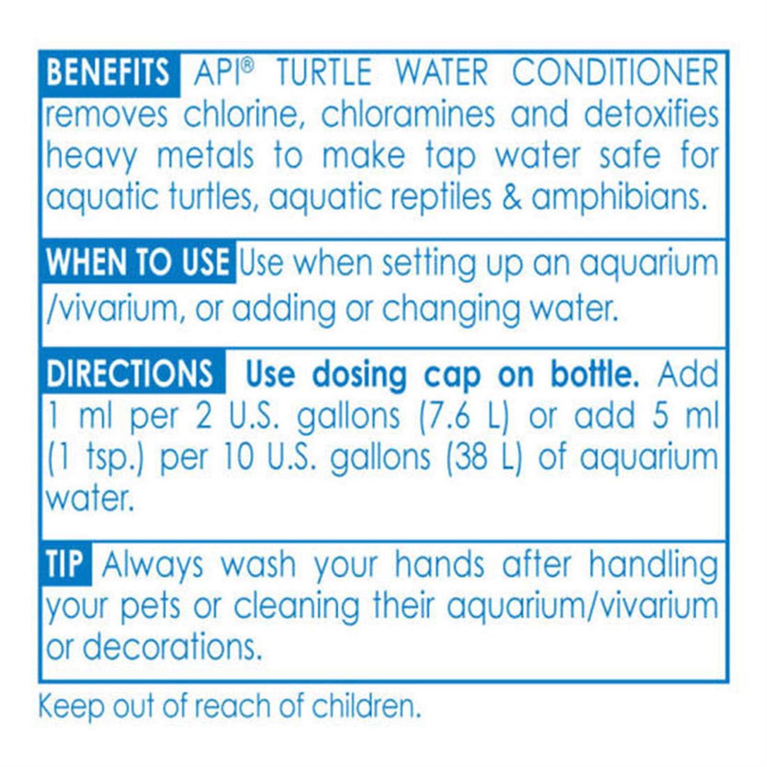 API Turtle Water Conditioner - Pet Supplies online store