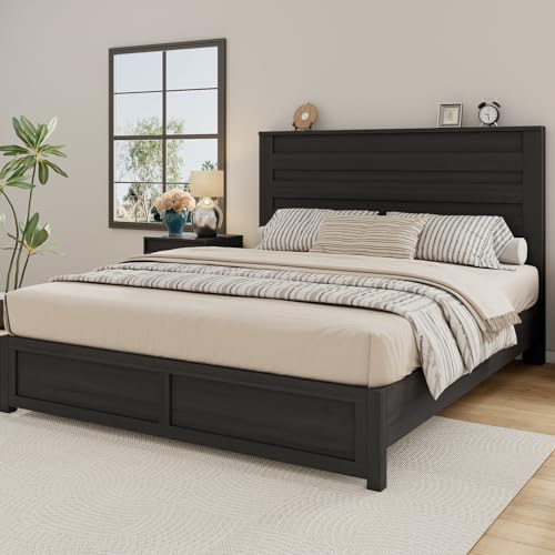 Albott Queen Size Farmhouse Bed Frame with 49