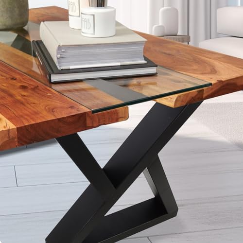 16 Inch Bench Legs Metal Table Legs Coffee Table Legs Heavy Duty Furniture Legs End Table Legs, Set of 2, Black