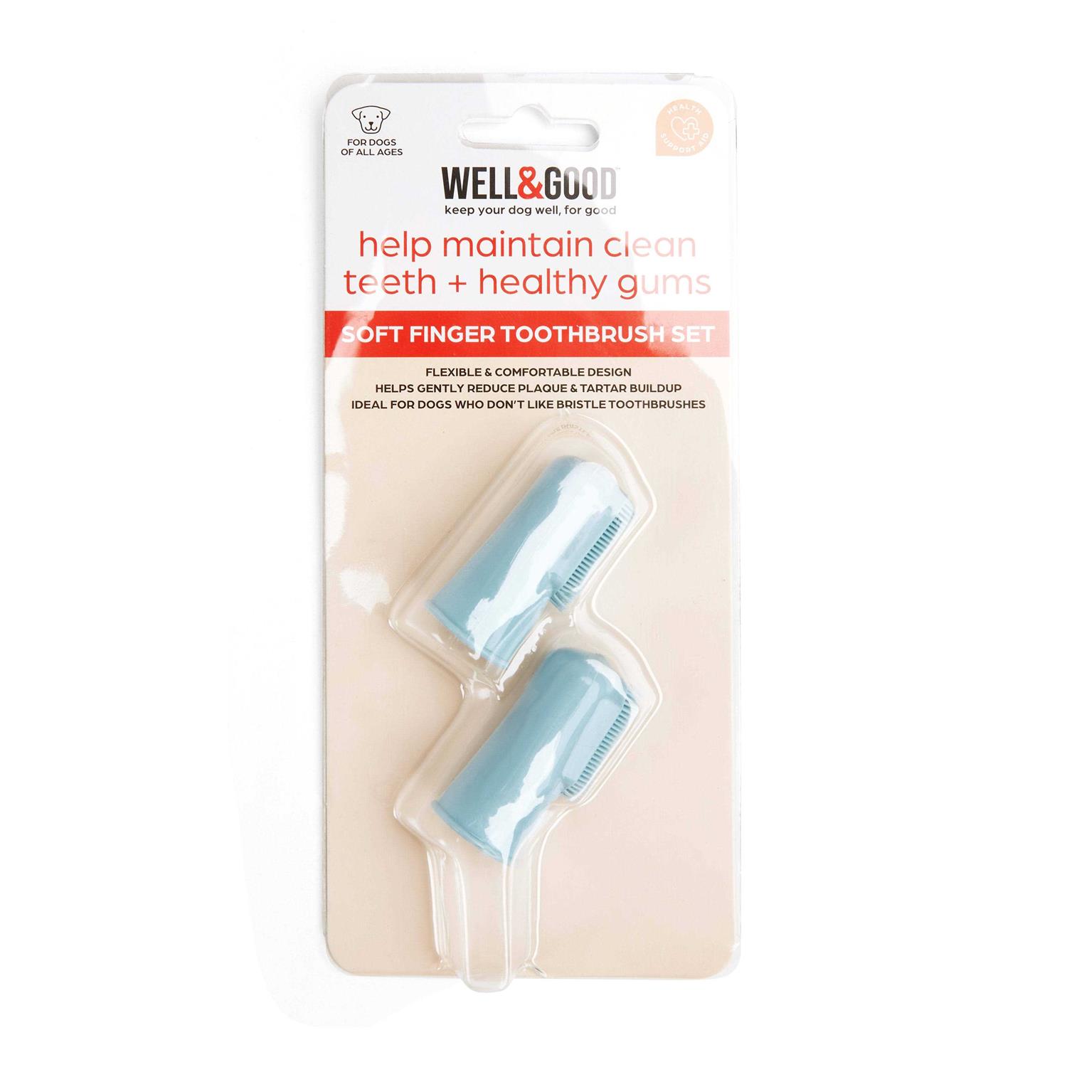 Well & Good Soft Finger Dog Toothbrush - Pet Supplies online store