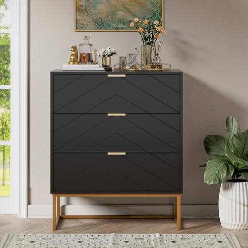 Scurrty Large Chest of Drawers,59 inch 9 Drawer Dresser, Black Dressers with Storage,Storage Cabinet for Bedroom,Dressers for Living Room, Bedroom,Black