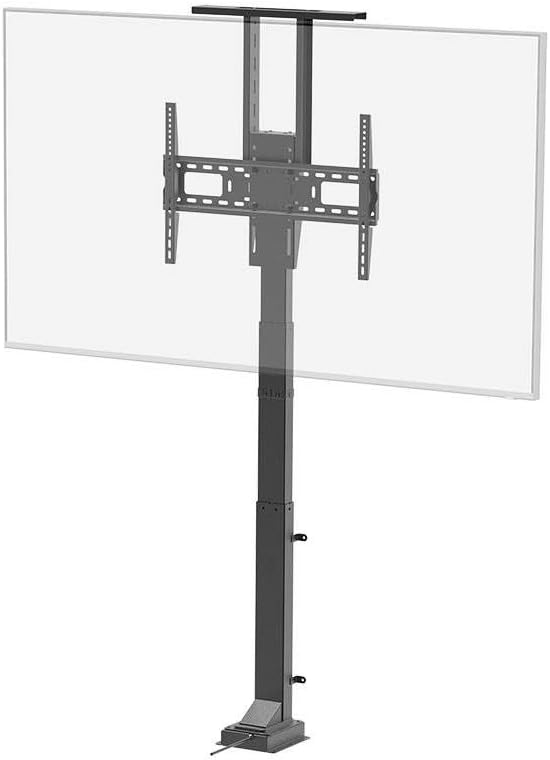 Monoprice Motorized TV Lift Stand for TVs Between 37in to 65in, Max Weight 110 Lbs, VESA Capability Up to 600x400, includes RF Remote Control, for Flat and Curved Screens - Commercial Series