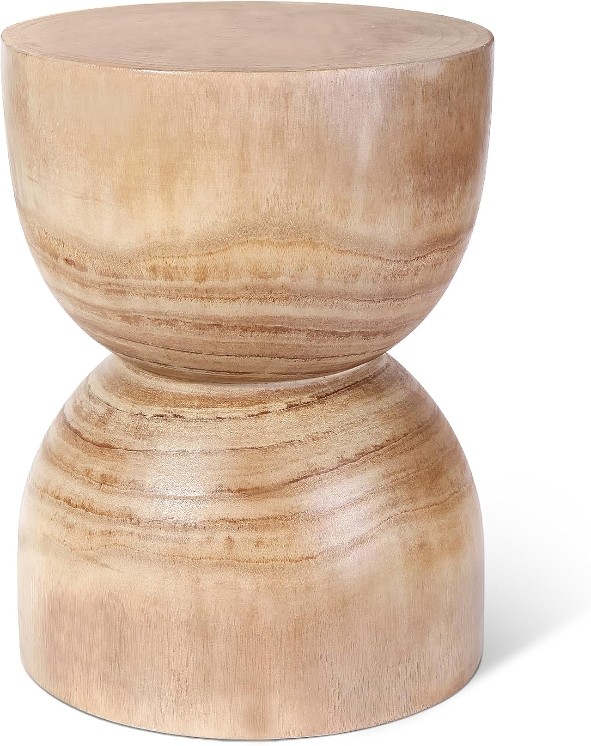 Wooden Tree Stump Stool， 15.8