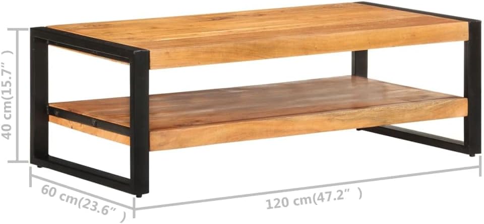 Modern Coffee Table with Storage, Farmhouse Coffee Tables, Space Saving Living Room Tables 47.2