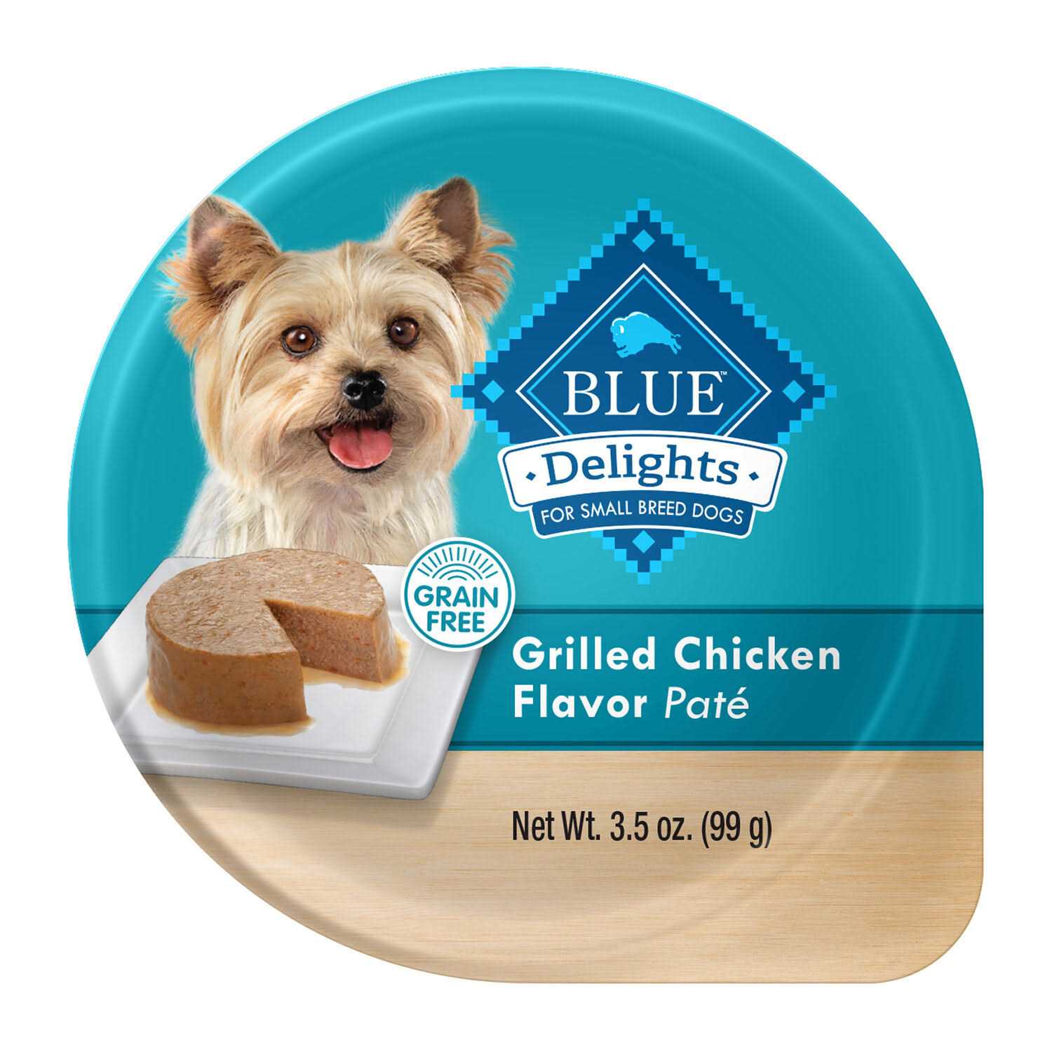 Blue Buffalo Delights Grilled Chicken Flavor Pate Small Breed Dog Food - Pet Supplies online store